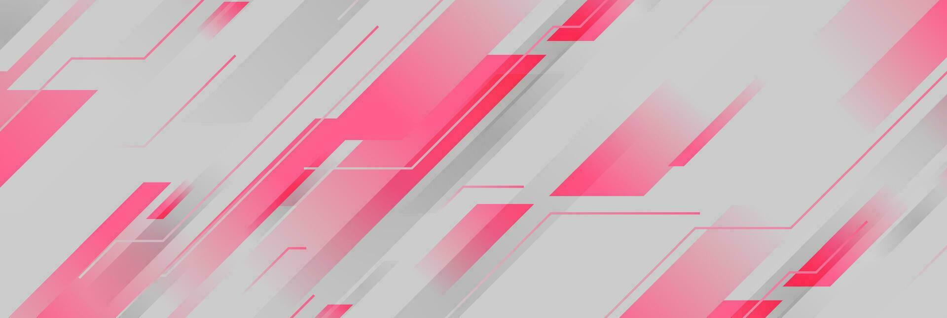 Grey and pink geometric abstract background vector