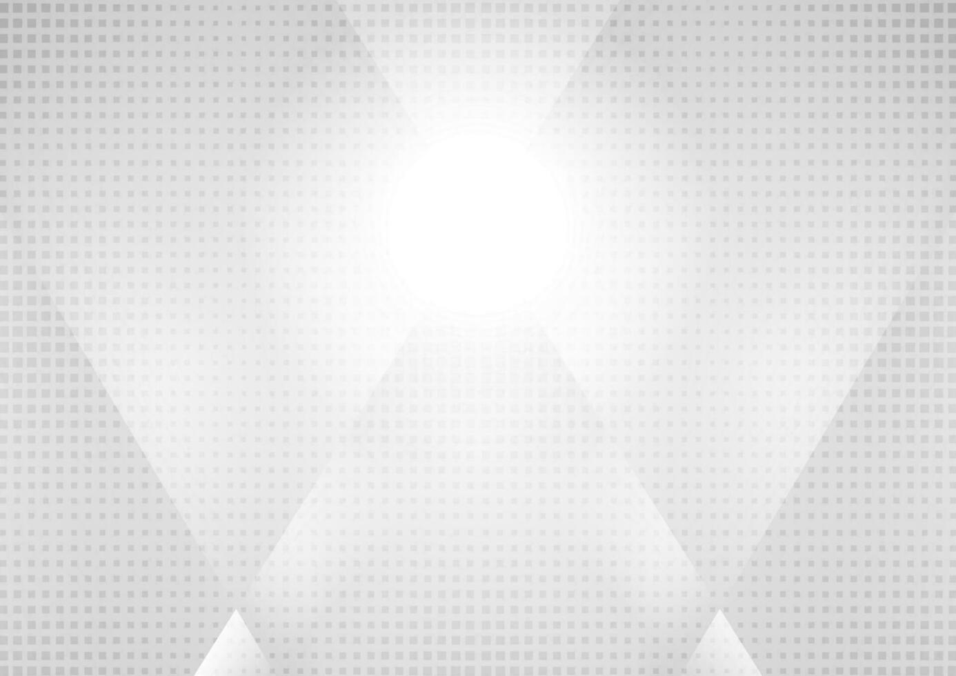 Tech geometric grey minimal background with dots vector