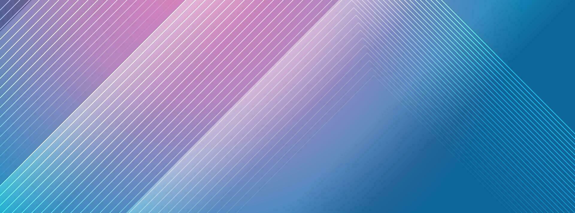 Blue pink lines technology futuristic background vector