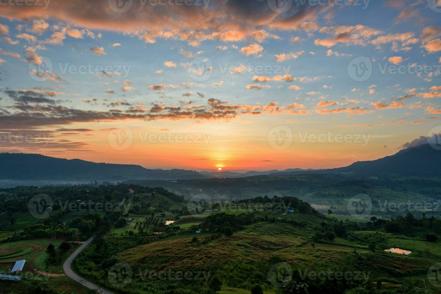 Sunrise at Khao Takhian Ngo View Point photo