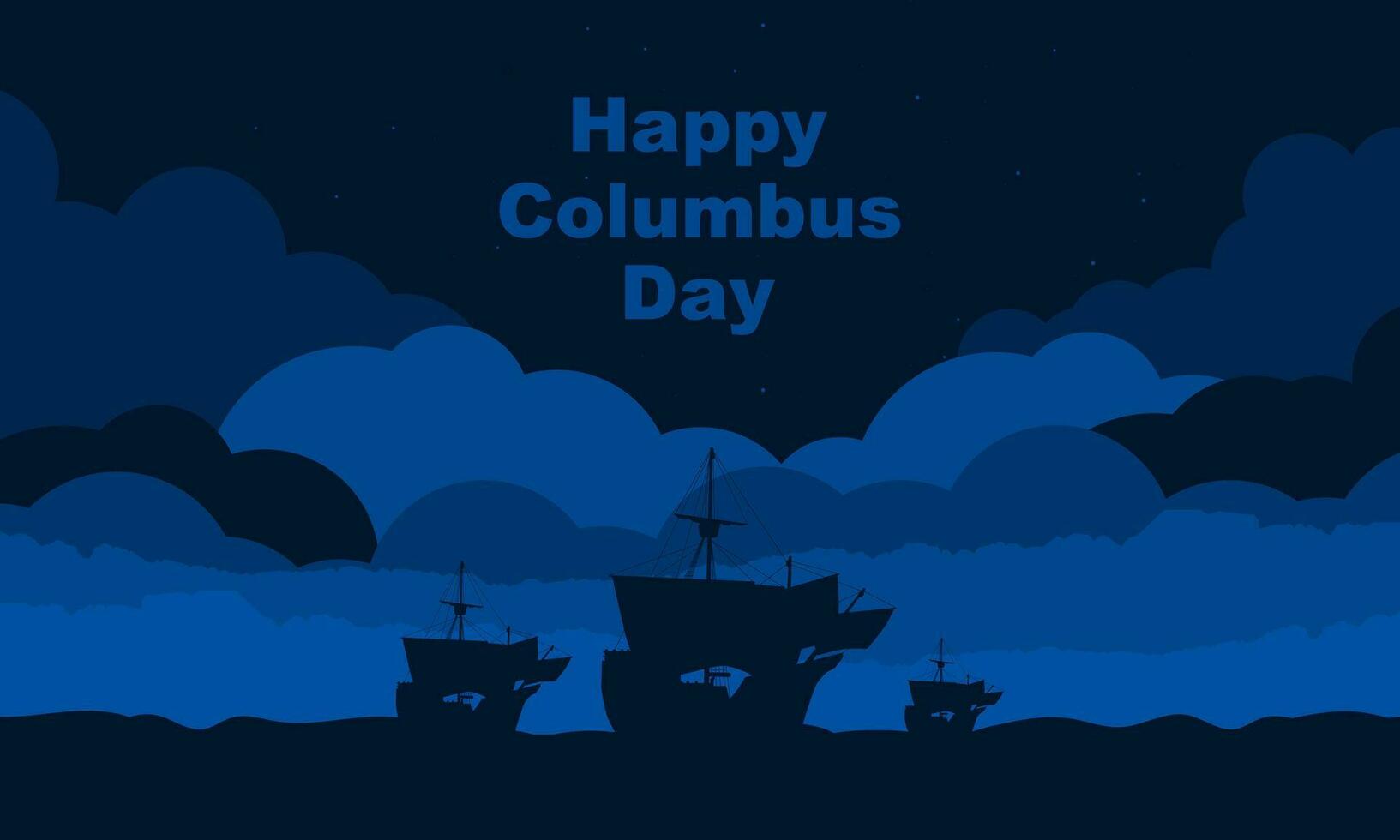 Columbus Day Background Design. vector