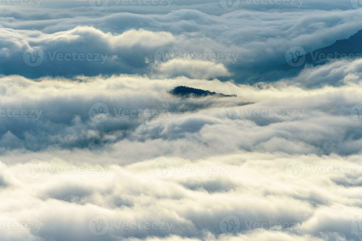 Clouds and fogs like the sea photo