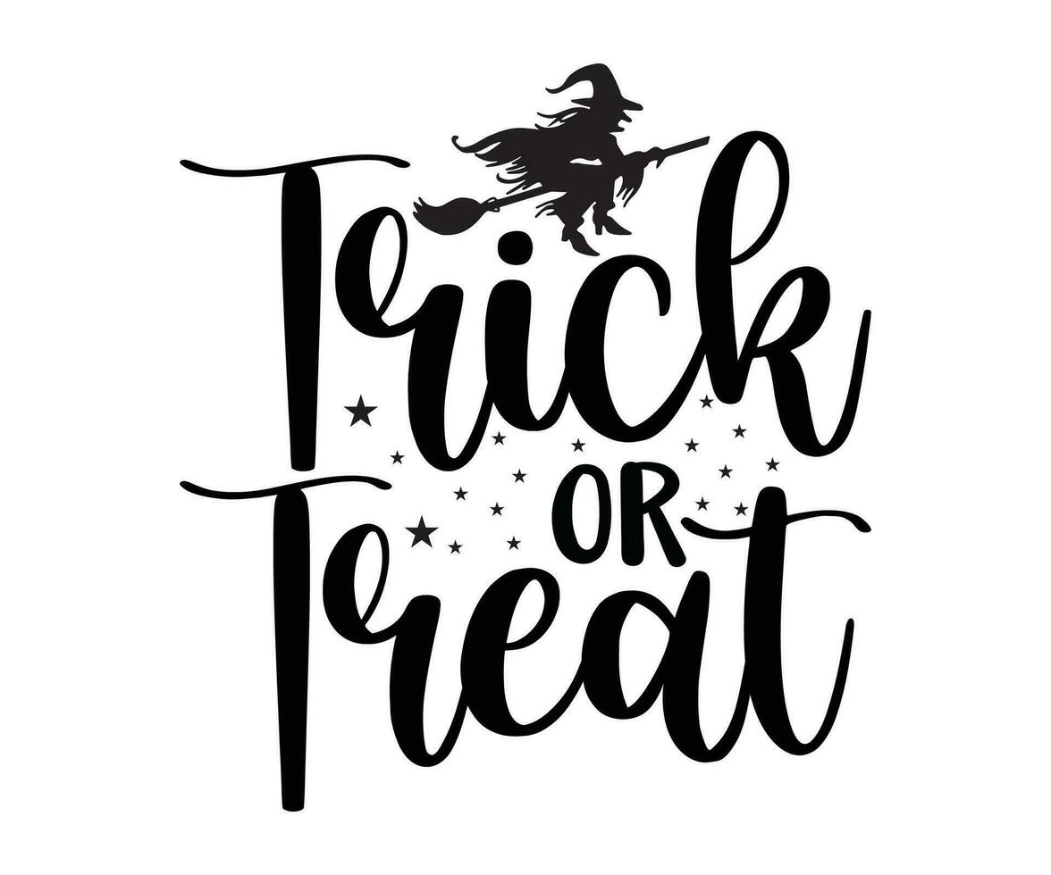 Trick Or Treat Design, Trick Or Treat T-shirt Design, Trick Or Treat Halloween Design, Halloween Design vector