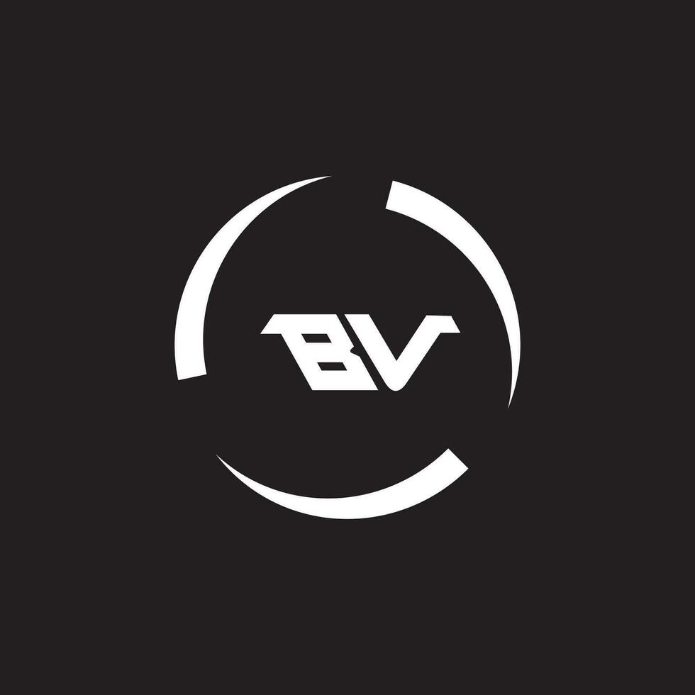 VB BV logo design vector template