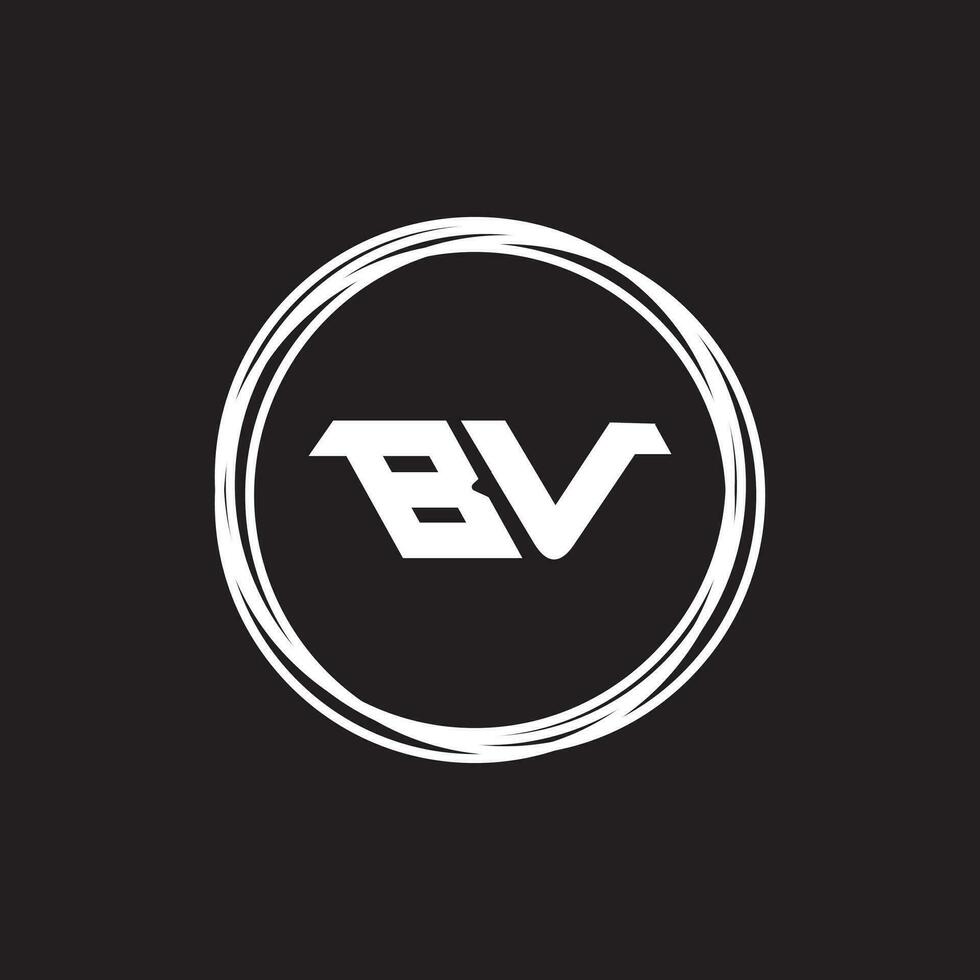 VB BV logo design vector template