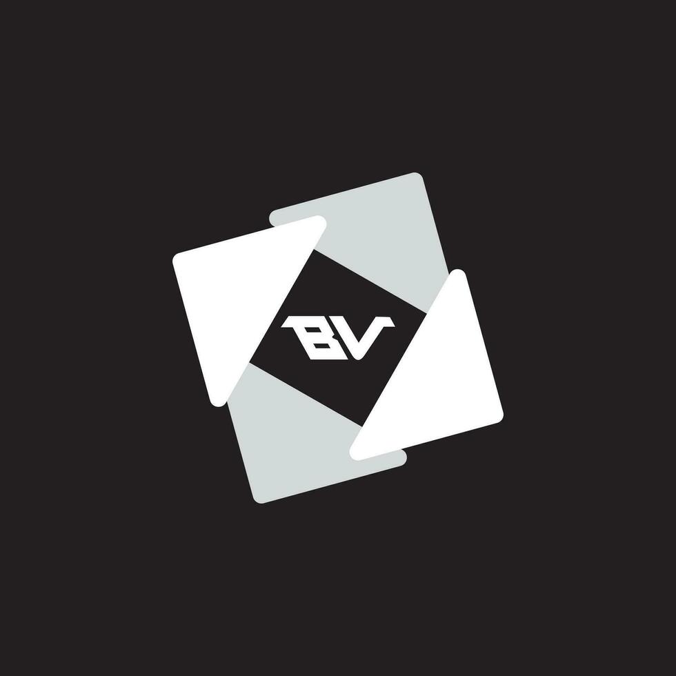 VB BV logo design vector template