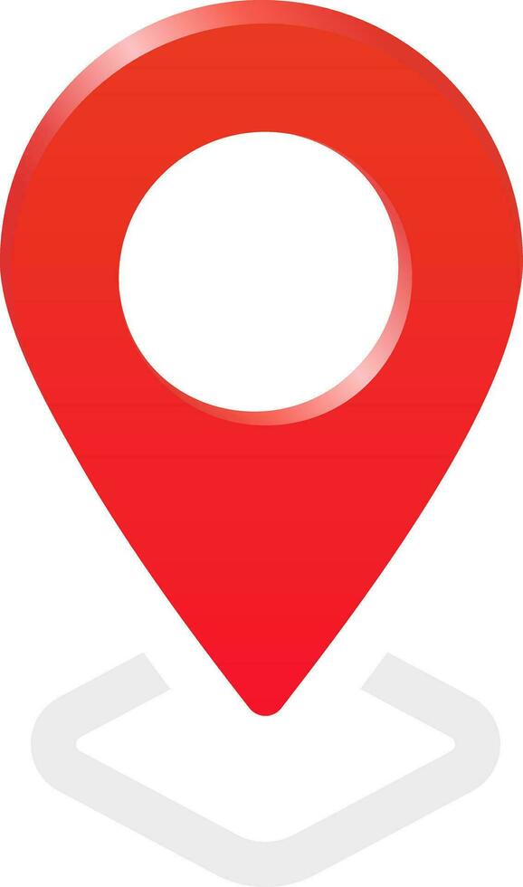 Red Location Icon Symbol vector