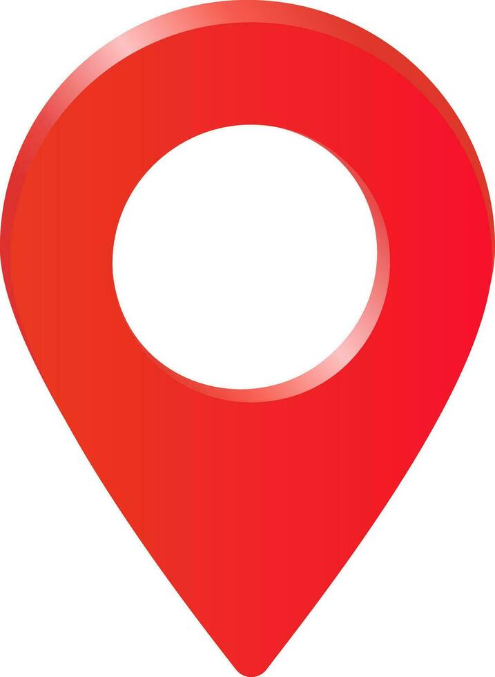 Red Location Icon Symbol vector