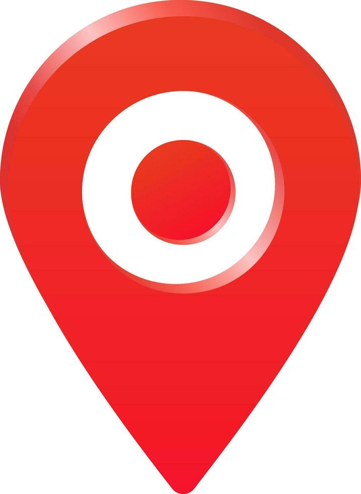 Red Location Icon Symbol vector
