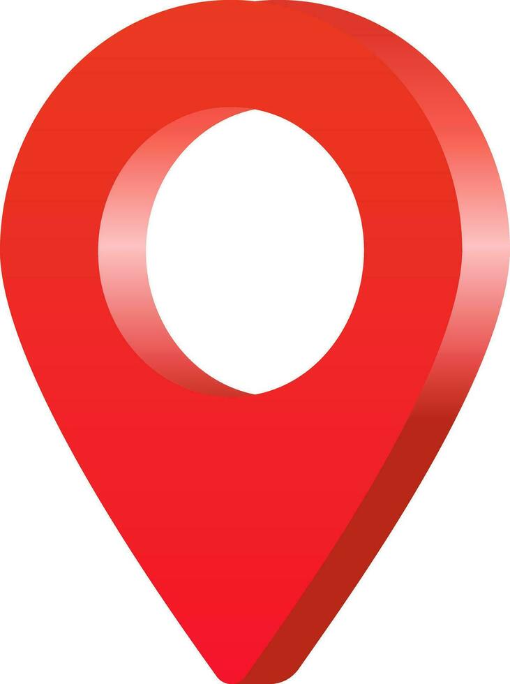 Red Location Icon Symbol vector