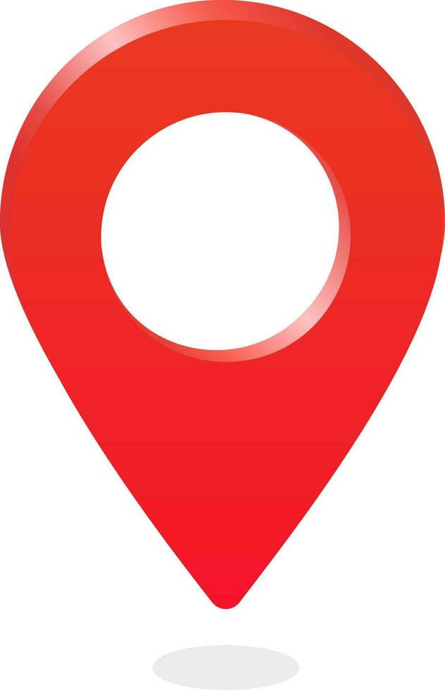Red Location Icon Symbol vector