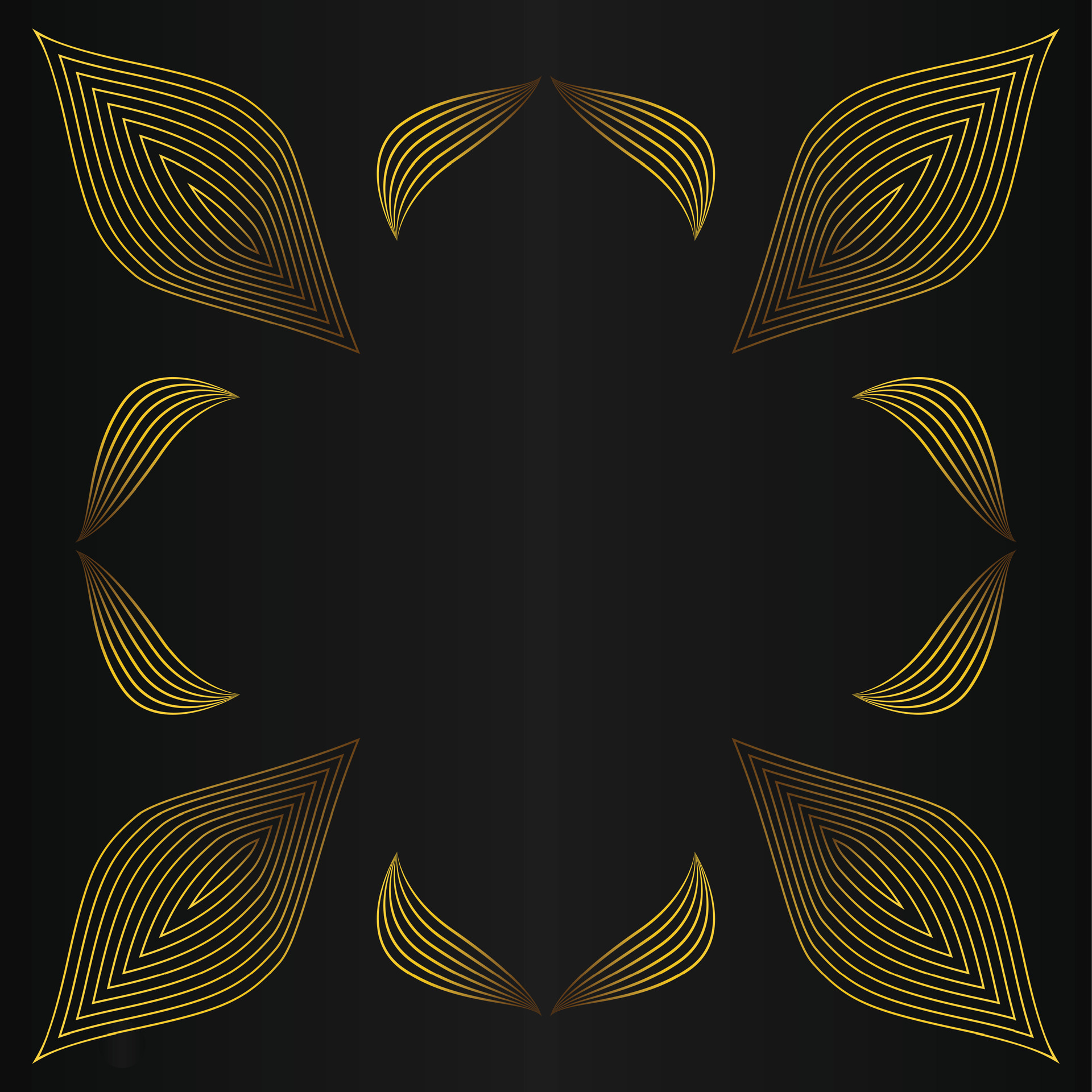 golden flower petal, luxury gold floral decoration 29935241 Vector Art