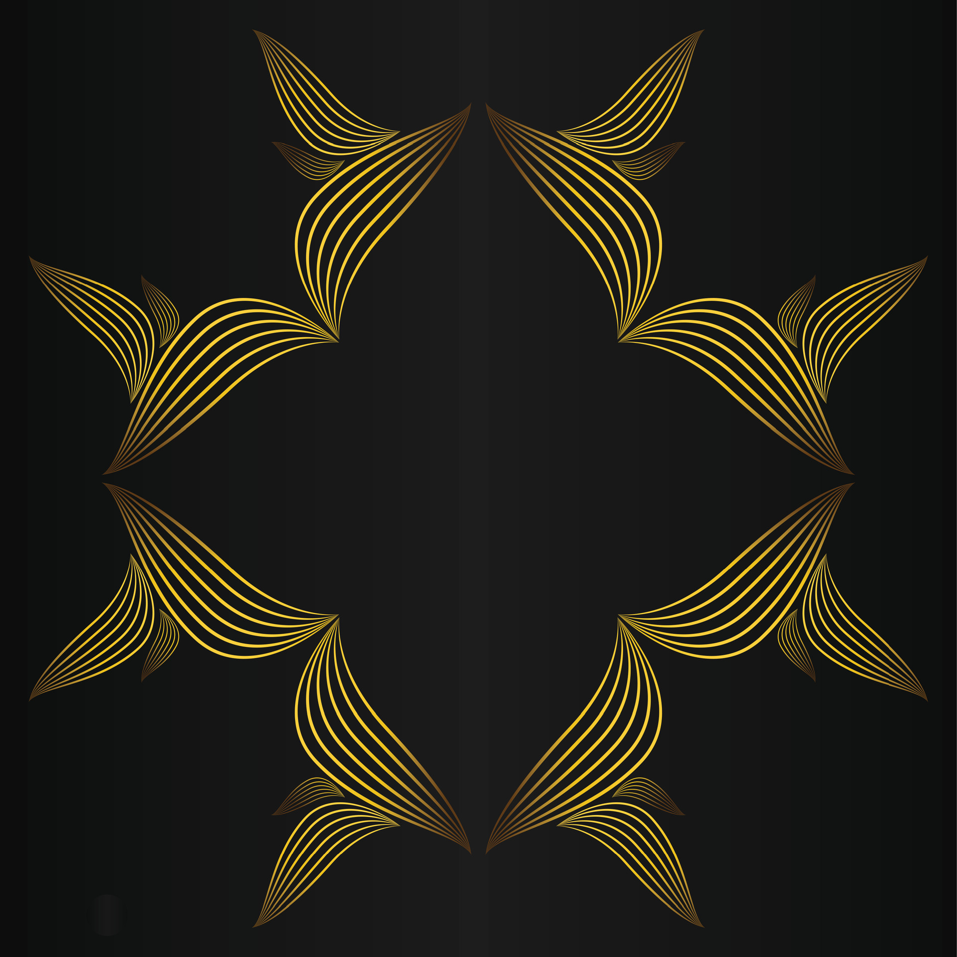 golden flower petal, luxury gold floral decoration 29935243 Vector Art