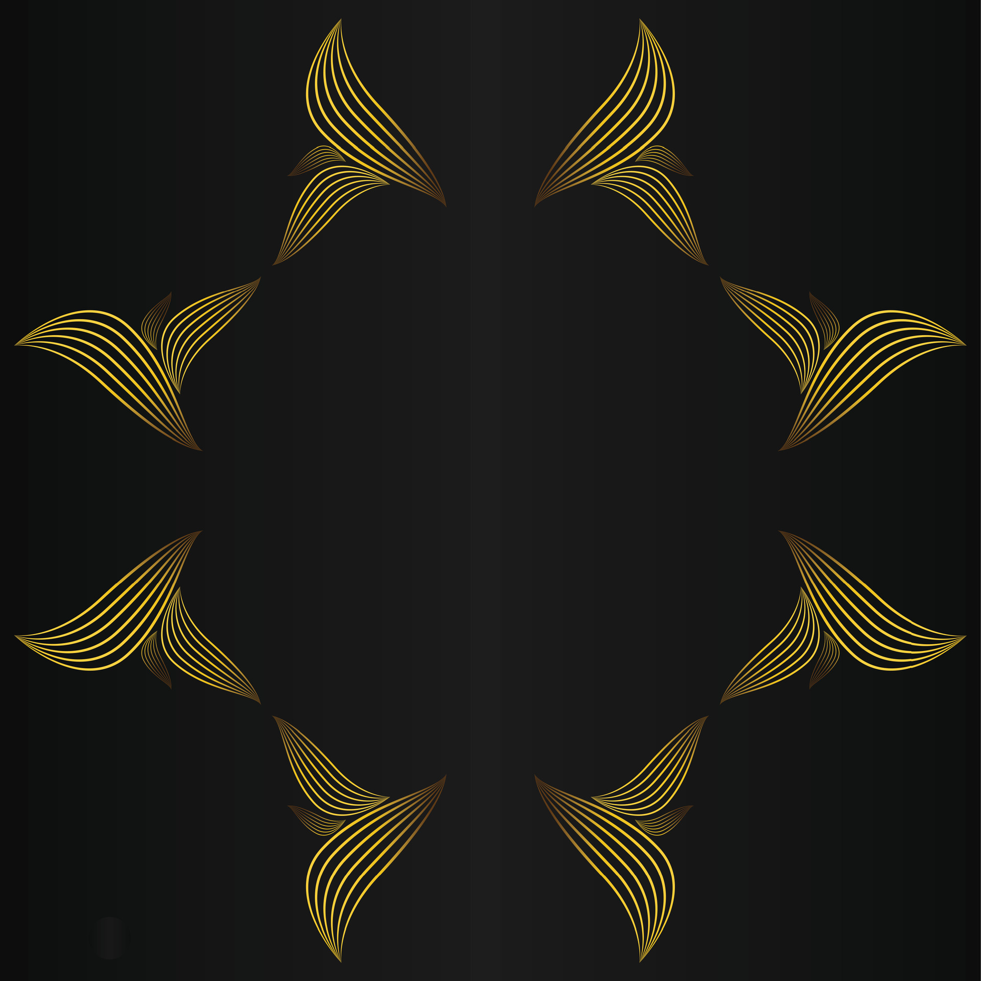 golden flower petal, luxury gold floral decoration 29935247 Vector Art