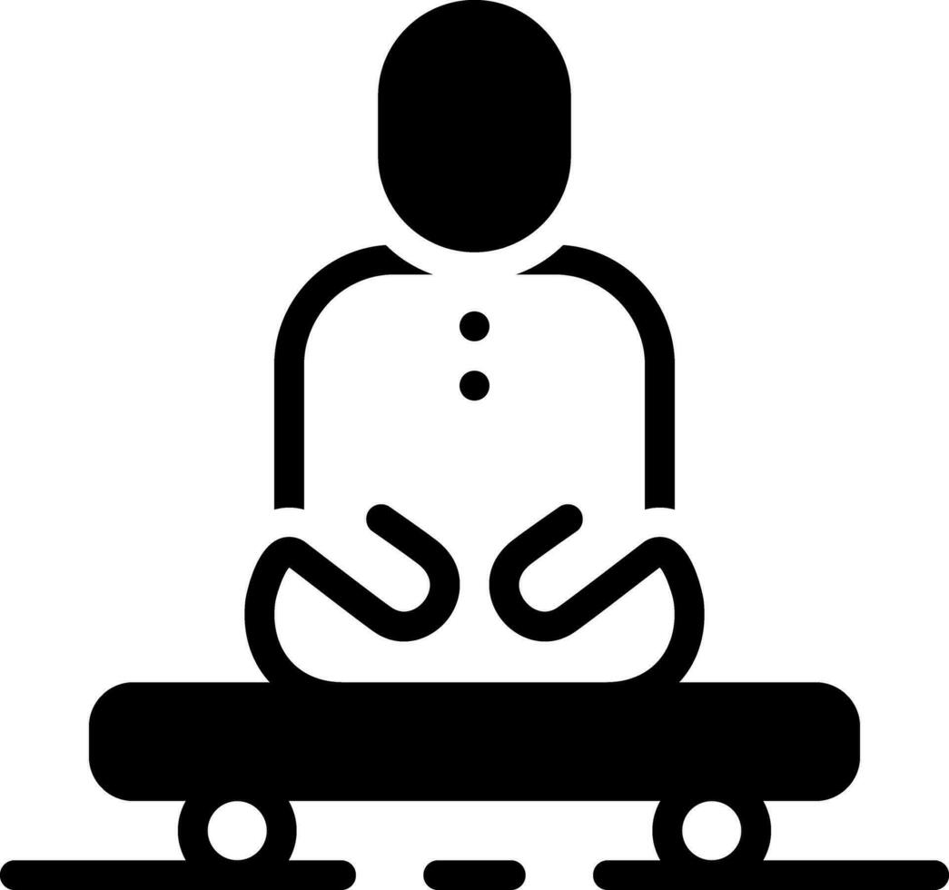 solid icon for disabilities vector