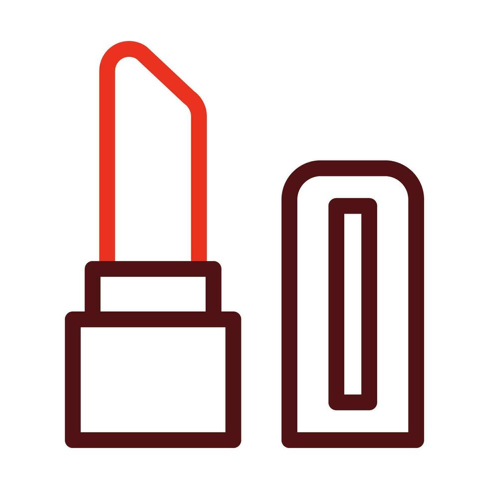 Lip Balm Vector Thick Line Two Color Icons For Personal And Commercial Use.