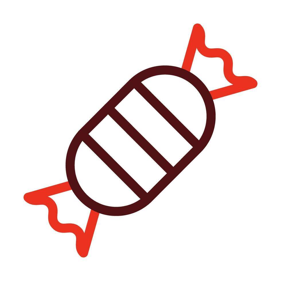 Candy Vector Thick Line Two Color Icons For Personal And Commercial Use.