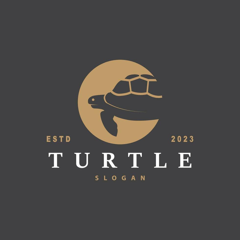 Turtle Logo Design Vector Illustration Symbol Template