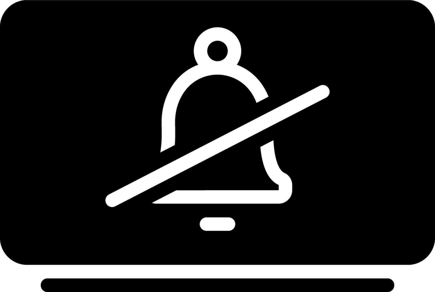 solid icon for unsubscribe vector