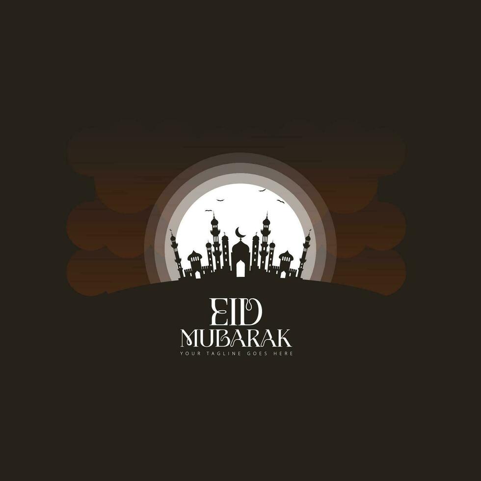 vector de logotipo de eid mubarak