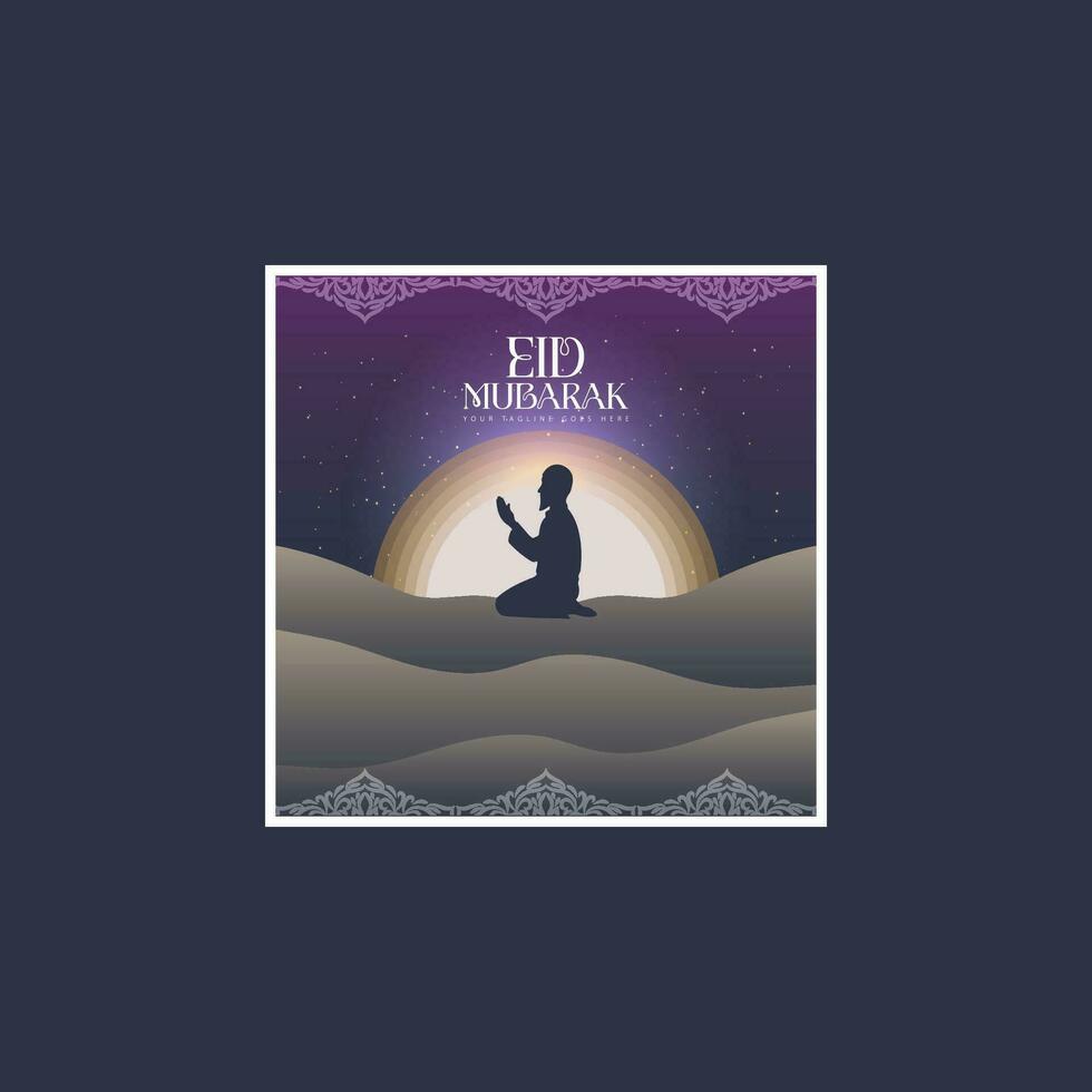 vector de logotipo de eid mubarak