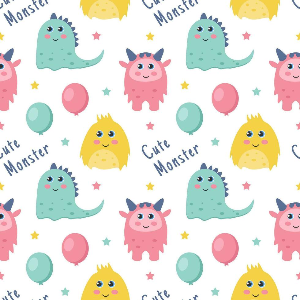 Smile Seamless Pattern Design Illustration with Smiling Character and Happiness Face in Template Hand Drawn Flat Cartoon vector