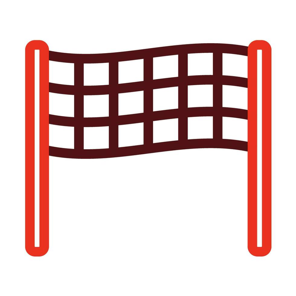 Finish Line Vector Thick Line Two Color Icons For Personal And Commercial Use.