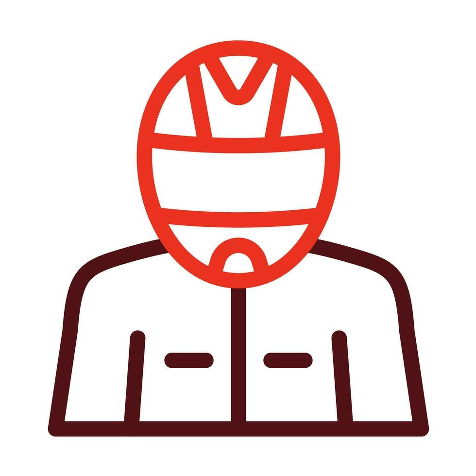 Driver Vector Thick Line Two Color Icons For Personal And Commercial Use.