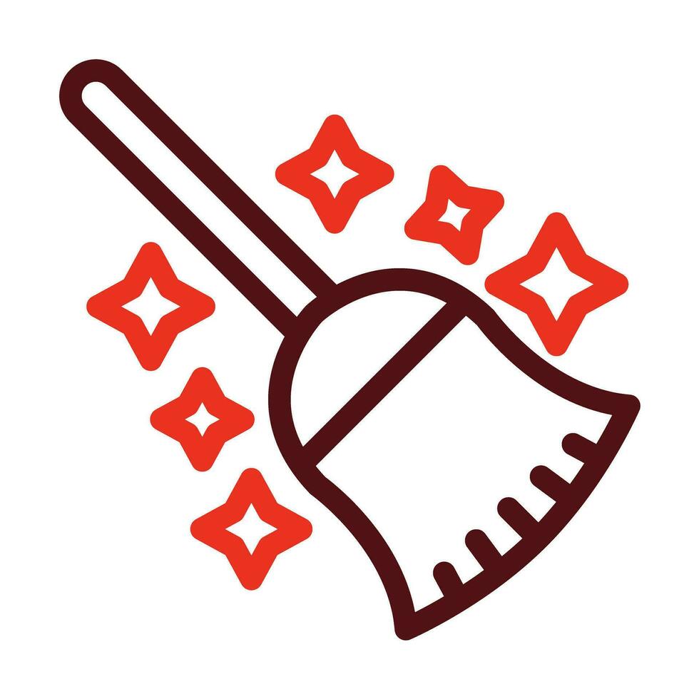 Mop Vector Thick Line Two Color Icons For Personal And Commercial Use.