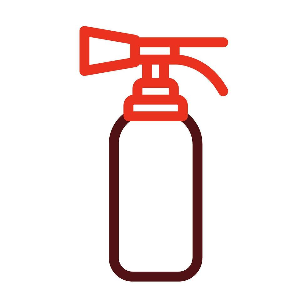 Extinguisher Vector Thick Line Two Color Icons For Personal And Commercial Use.