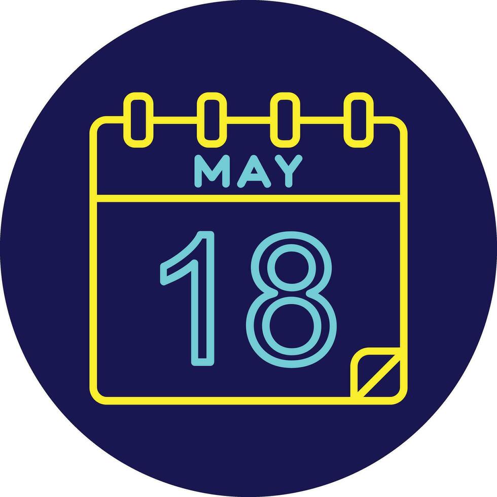 18 May Vector Icon