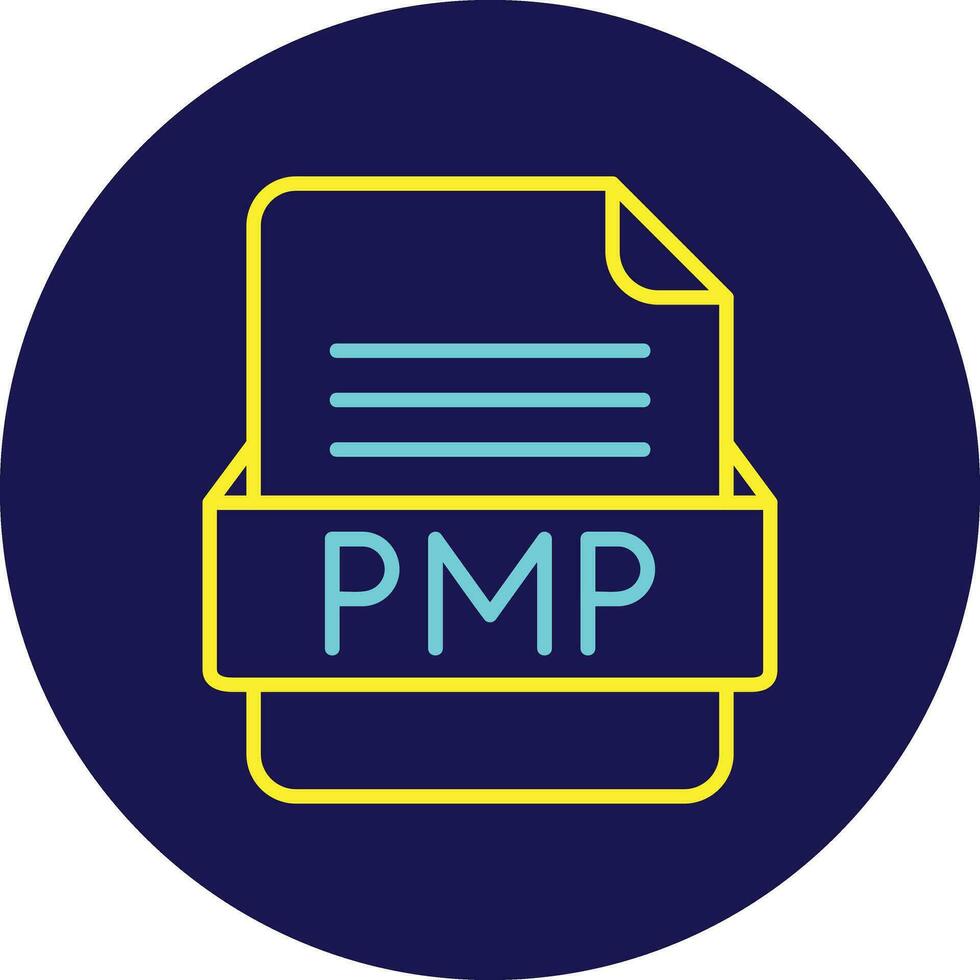 PMP File Format Vector Icon