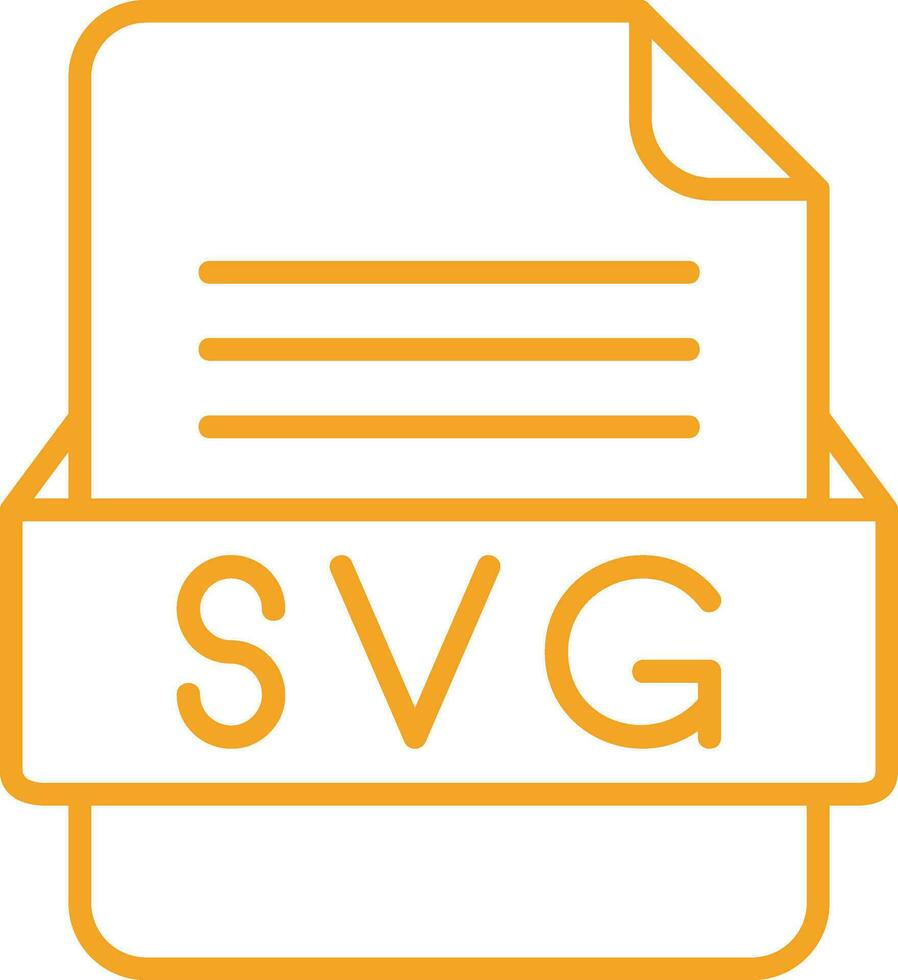 SVG File Format Vector Icon
