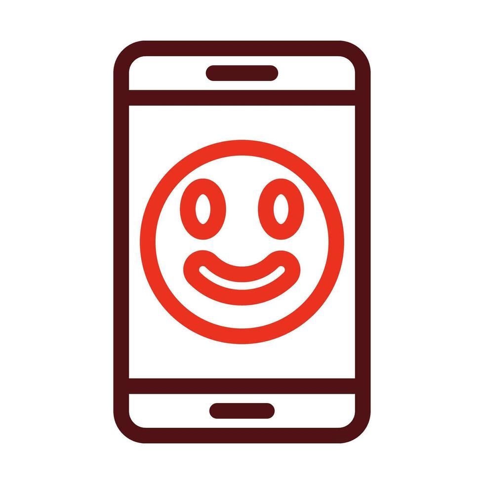 Satisfaction Vector Thick Line Two Color Icons For Personal And Commercial Use.