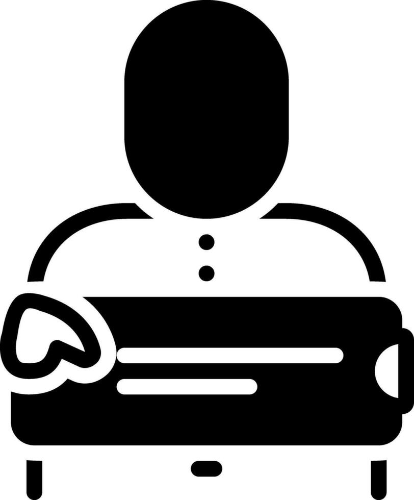 solid icon for name vector