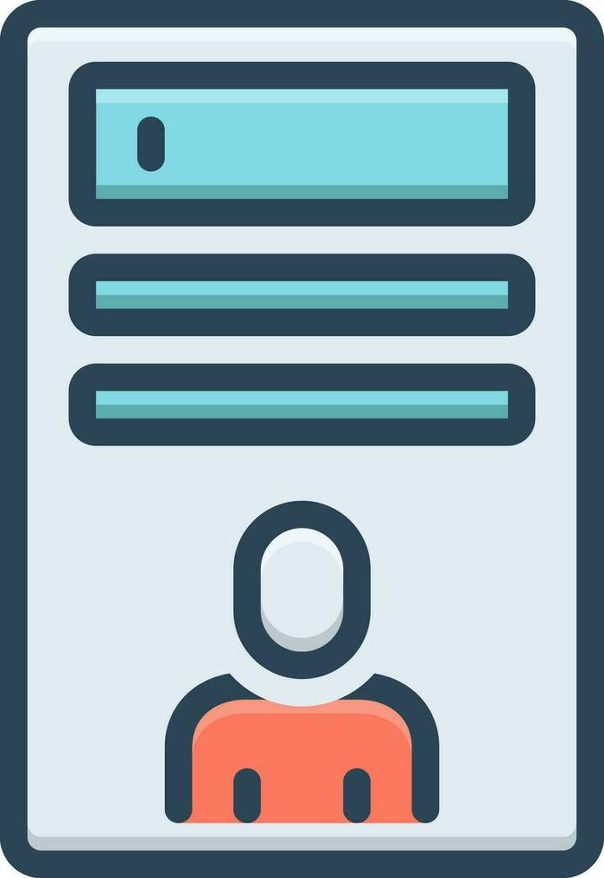 color icon for name vector