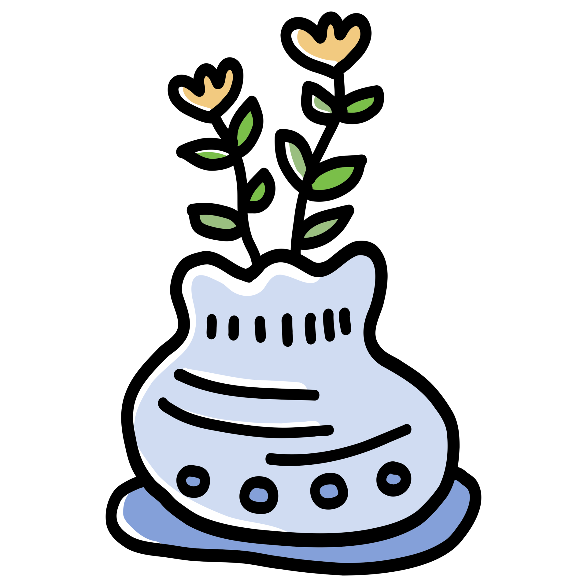 Flower in Vase, Houseplants doodle 29937561 PNG