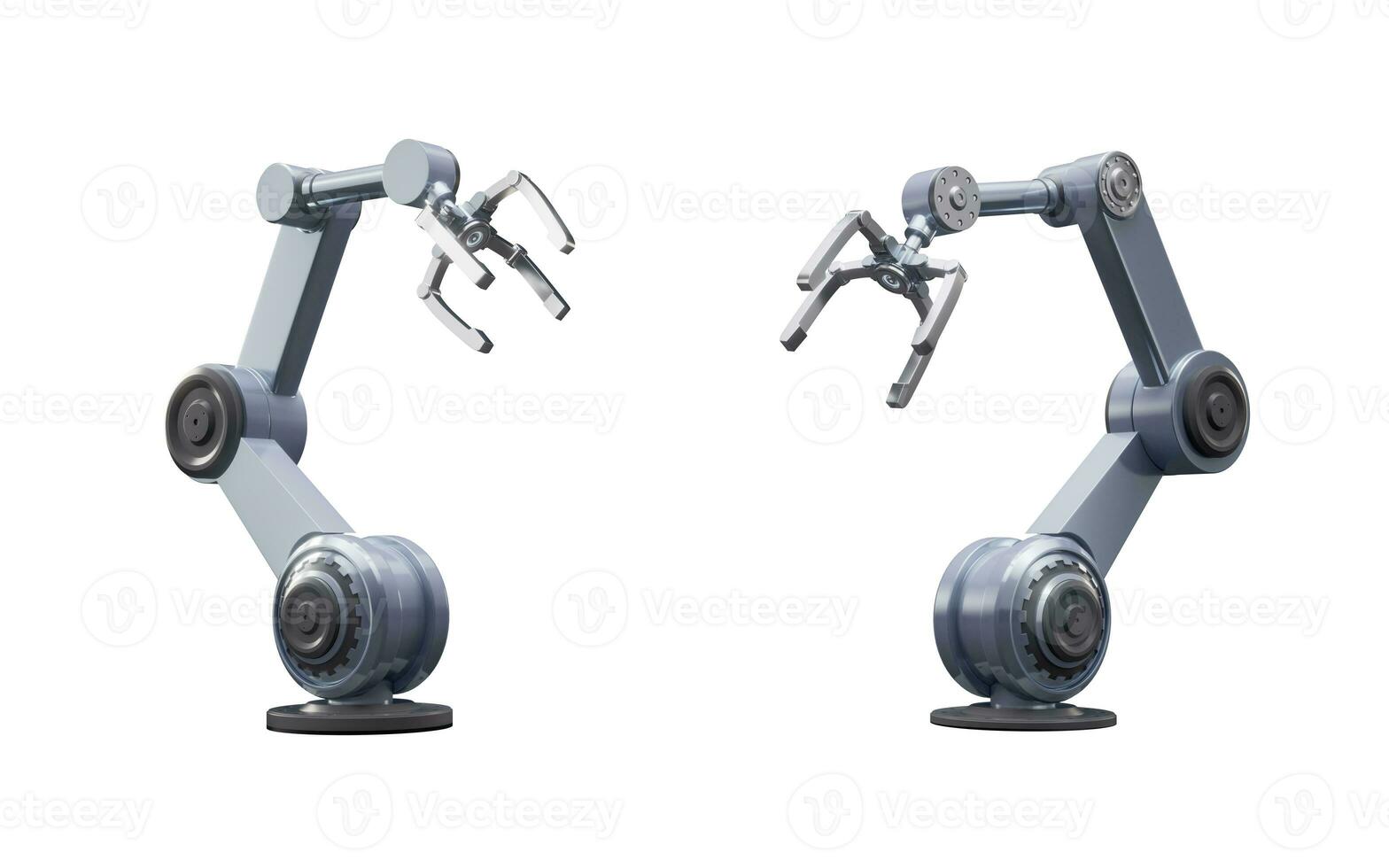 Mechanical arm with futuristic style, 3d rendering. photo