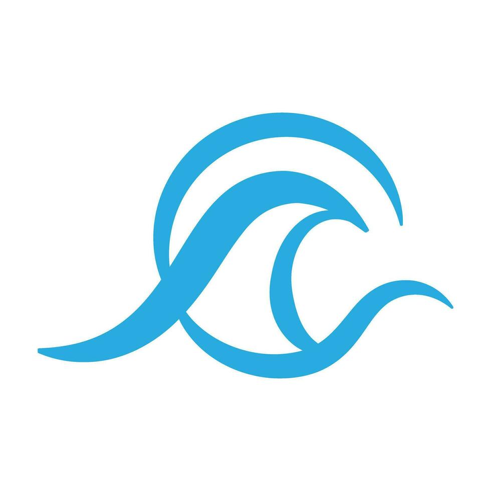 Waves icon vector. Wave illustration sign. ocean symbol. water logo. vector