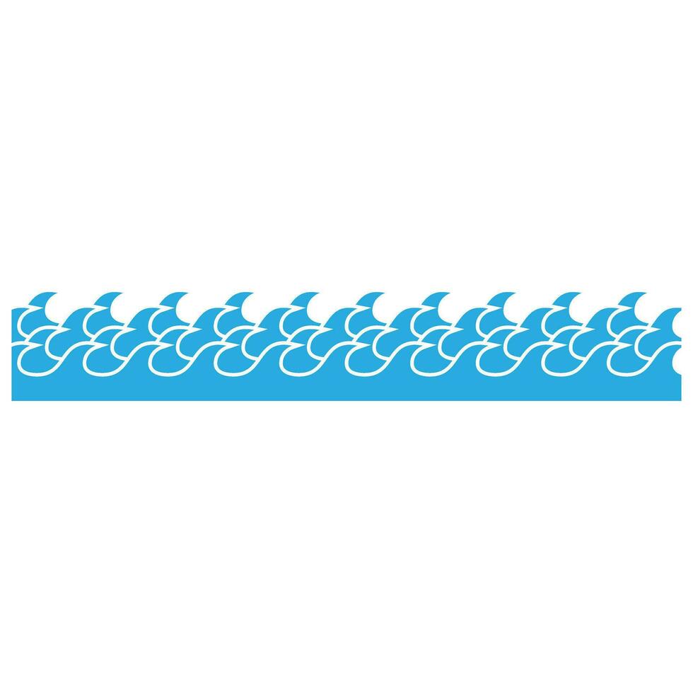 Waves icon vector. Wave illustration sign. ocean symbol. water logo. vector