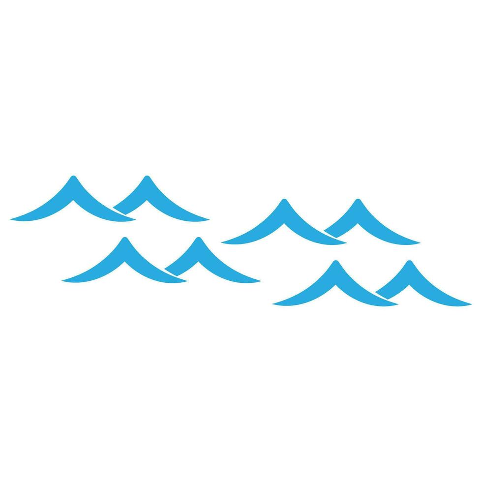 Waves icon vector. Wave illustration sign. ocean symbol. water logo. vector