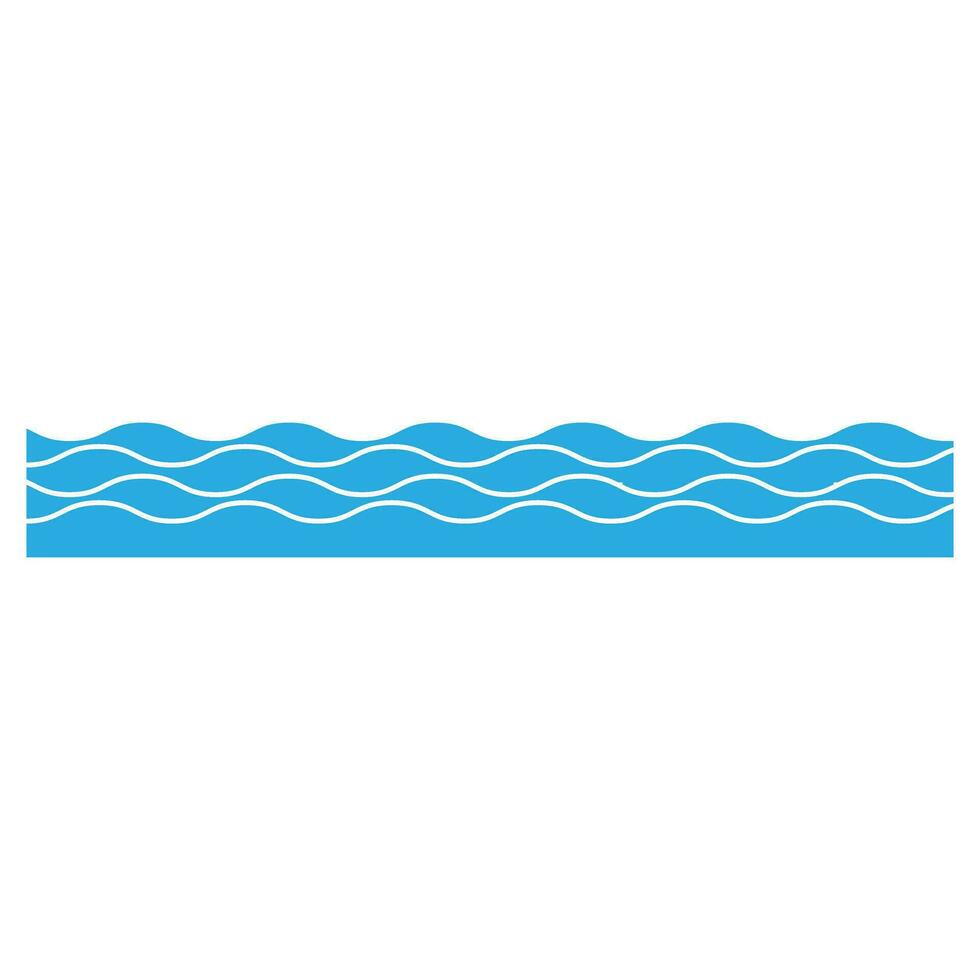Waves icon vector. Wave illustration sign. ocean symbol. water logo. vector