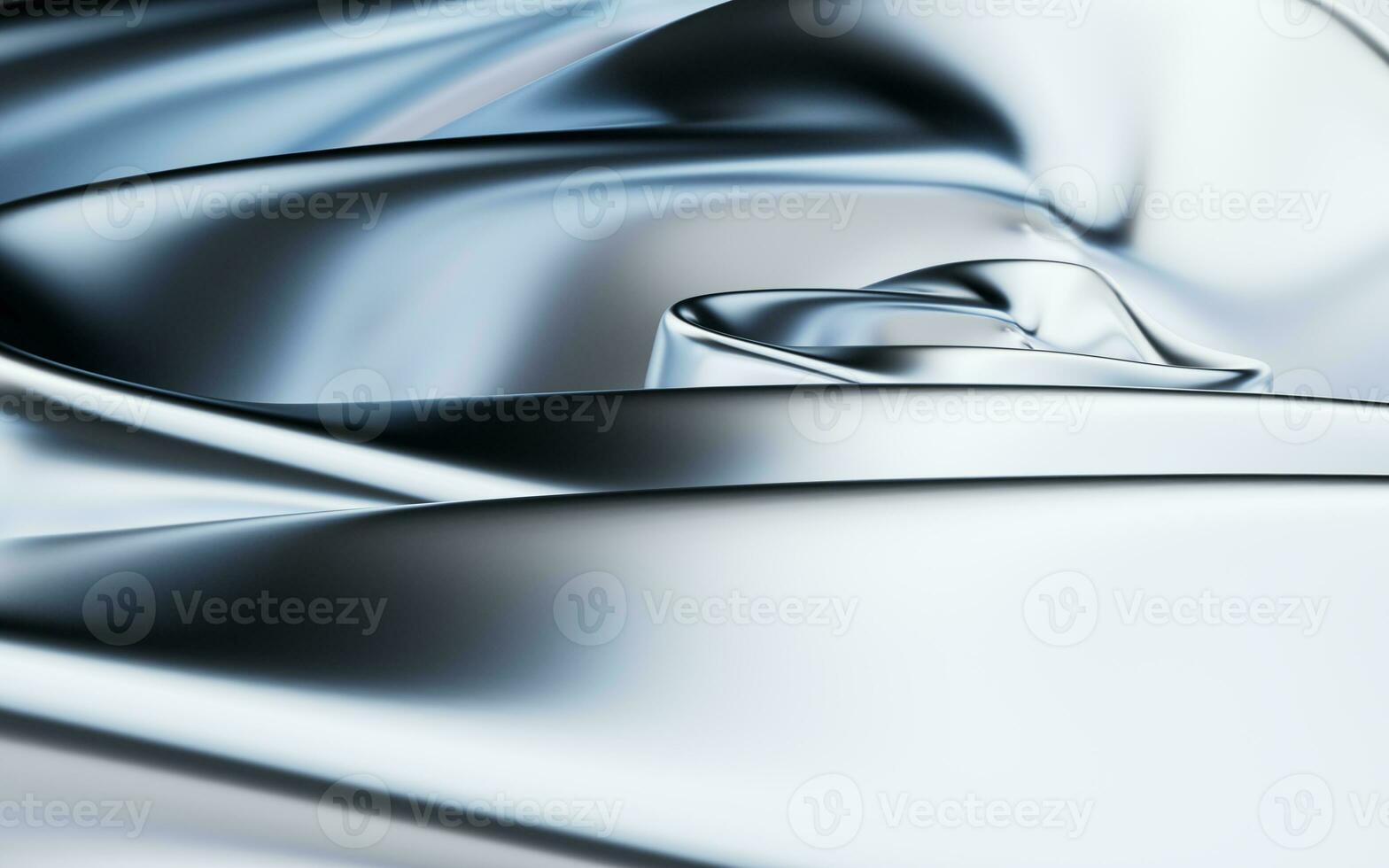 Metallic curve geometry background, 3d rendering. photo