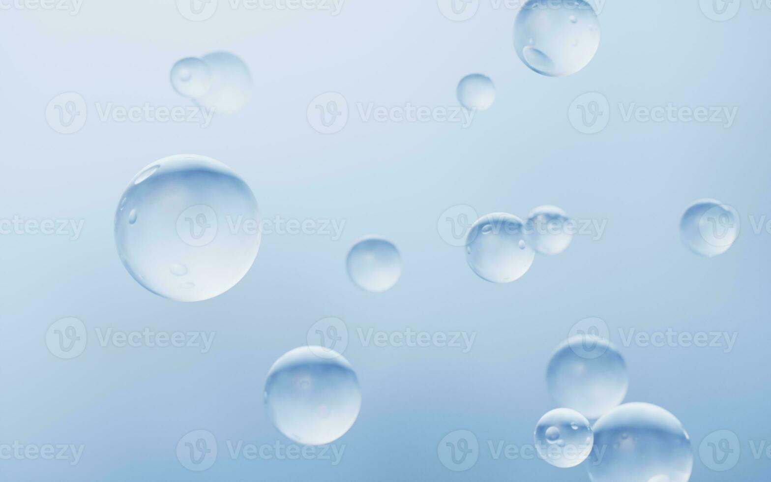 Blue water drop background, 3d rendering. photo