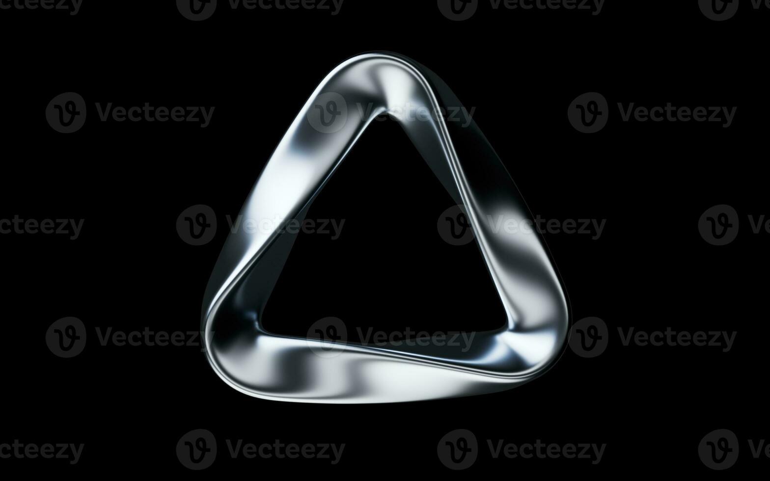 Metallic curve geometry background, 3d rendering. photo