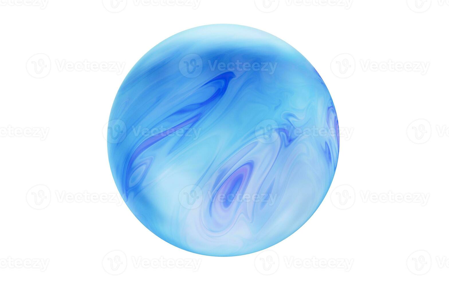 Flowing glossy pattern glass ball, 3d rendering. photo