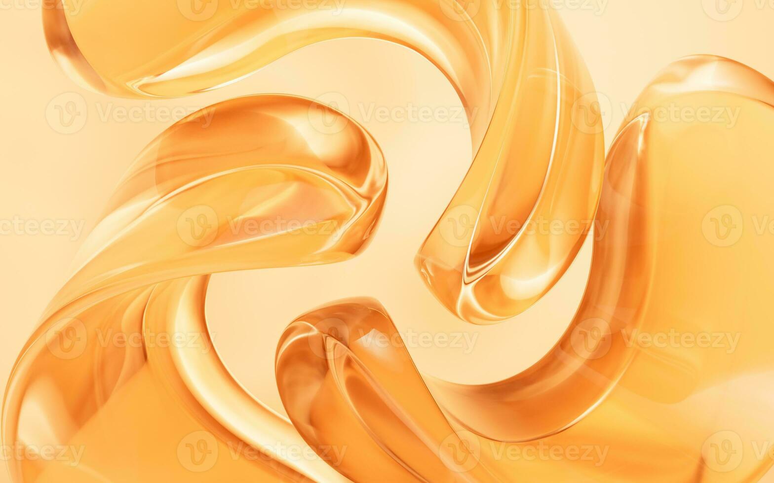 Abstract curve geometries background, 3d rendering. photo