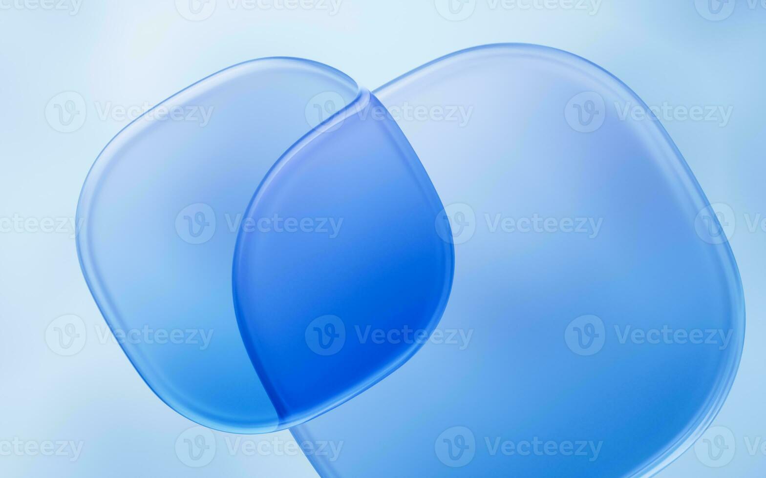 Abstract glass geometries background, 3d rendering. photo