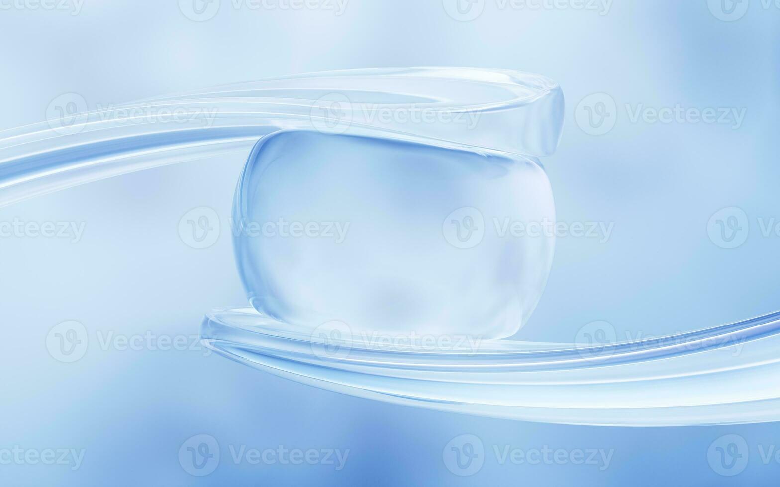 Abstract glass geometries background, 3d rendering. photo