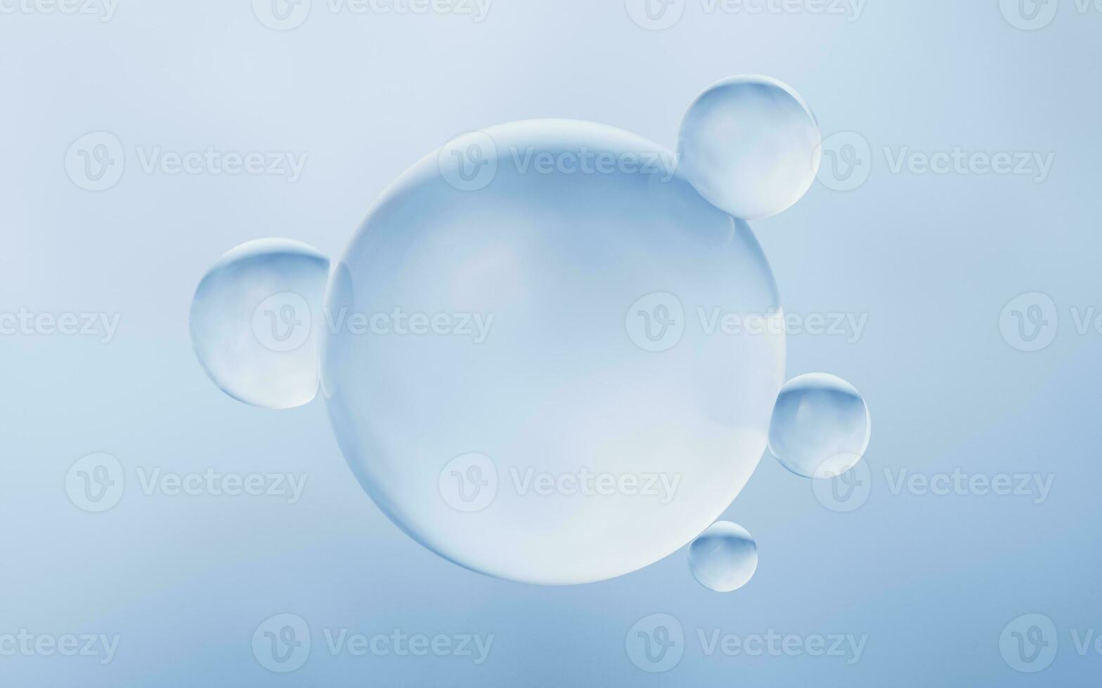 Blue water drop background, 3d rendering. photo